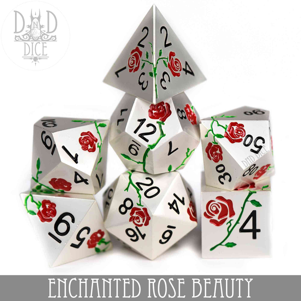 Enchanted Rose: Beauty - Metal Dice Set (Online Order Only)