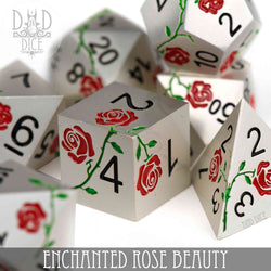 Enchanted Rose: Beauty - Metal Dice Set (Online Order Only)