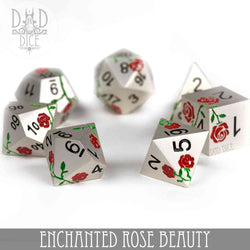 Enchanted Rose: Beauty - Metal Dice Set (Online Order Only)