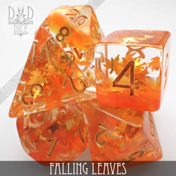 Falling Leaves Dice Set (Online Order Only)