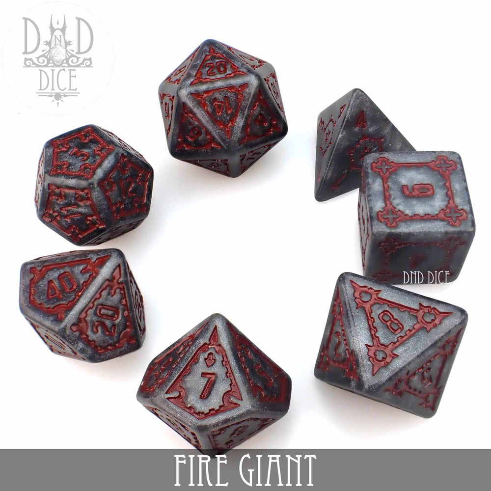 Fire Giant Dice Set (Oversize) (Online Order Only)