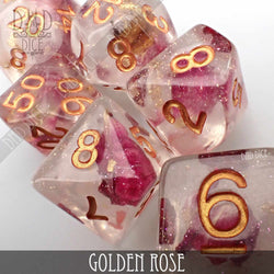 Golden Rose Dice Set (Online Order Only)