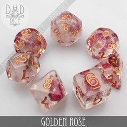 Golden Rose Dice Set (Online Order Only)