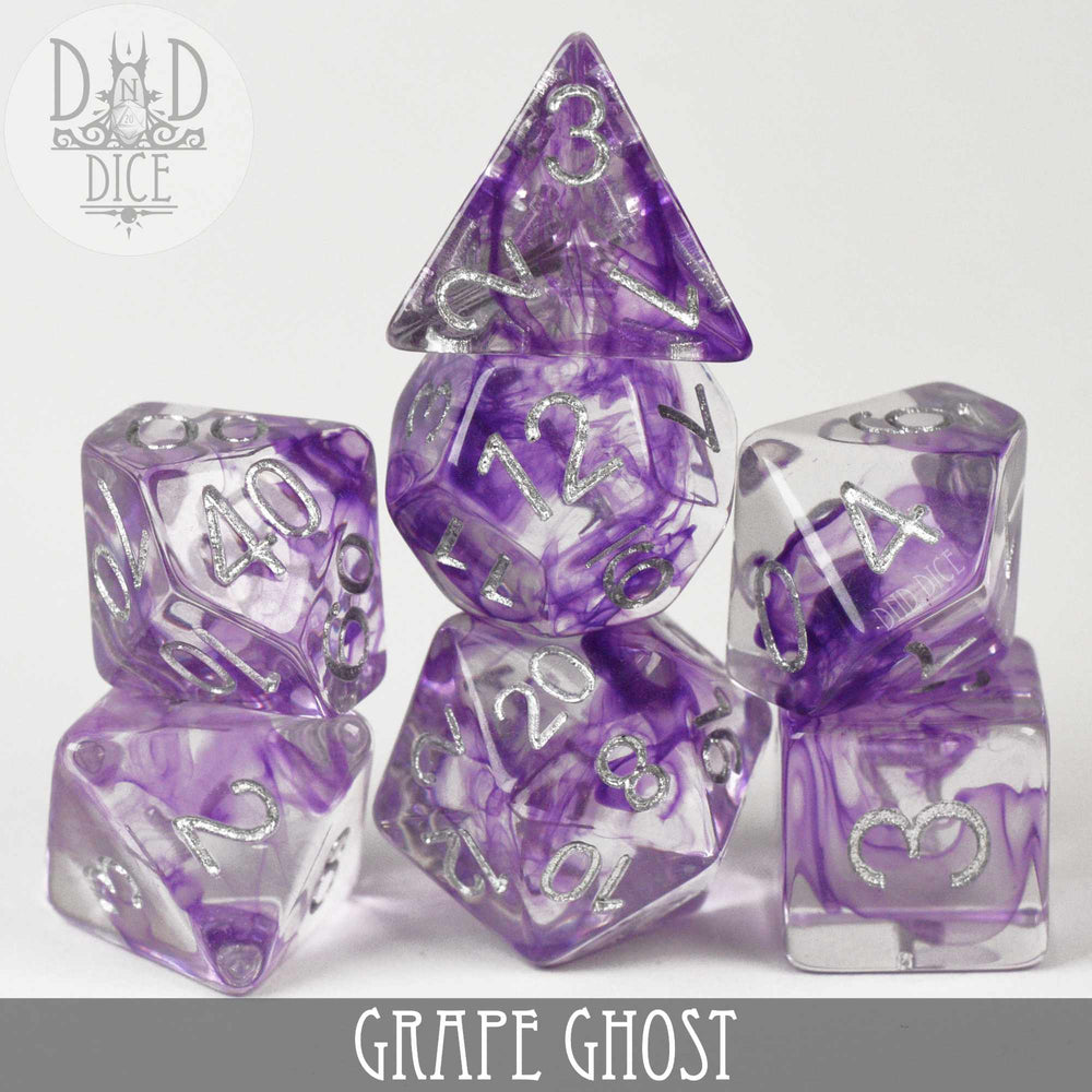 Grape Ghost Dice Set (Online Order Only)
