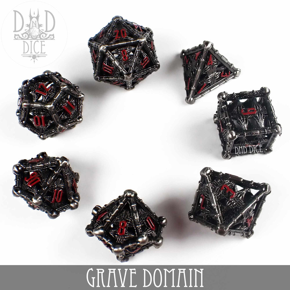 Grave Domain Metal Dice Set (Gift Box) (Online Order Only)