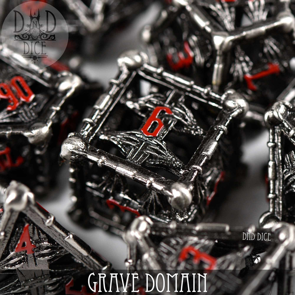 Grave Domain Metal Dice Set (Gift Box) (Online Order Only)