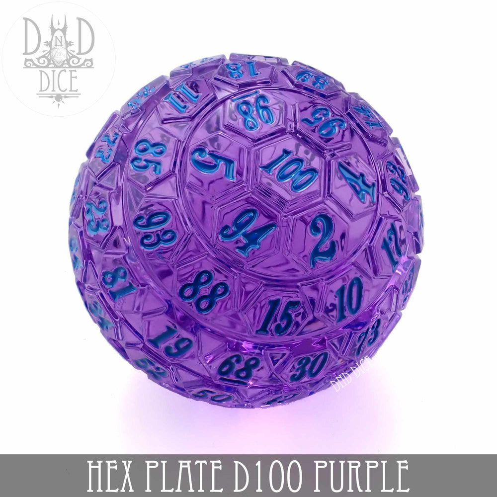 Hex Plate D100 Purple With Blue(45mm) (Online Order Only)