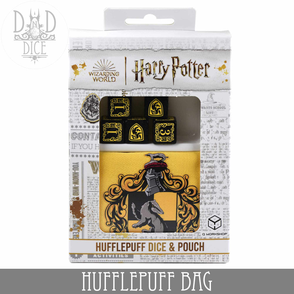 Harry Potter - Hufflepuff Dice Bag & 5D6 (Online Order Only)