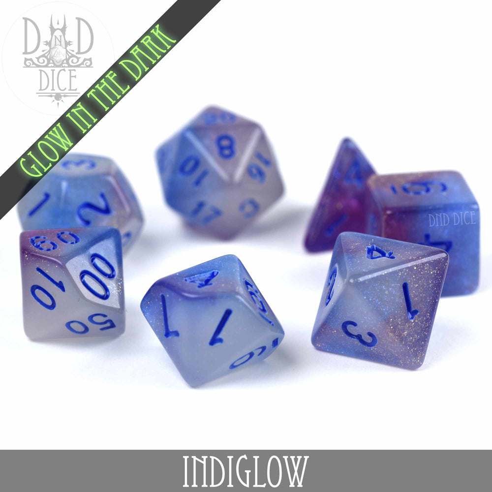 Indiglow Glow in the Dark Dice Set (Online Order Only)