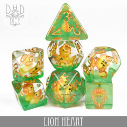 Lion Heart Dice Set (Online Order Only)