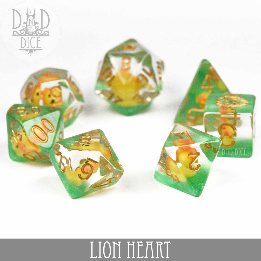 Lion Heart Dice Set (Online Order Only)