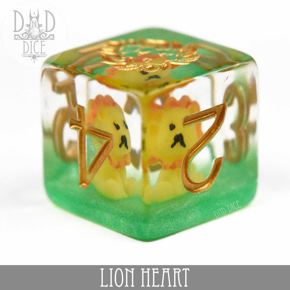 Lion Heart Dice Set (Online Order Only)