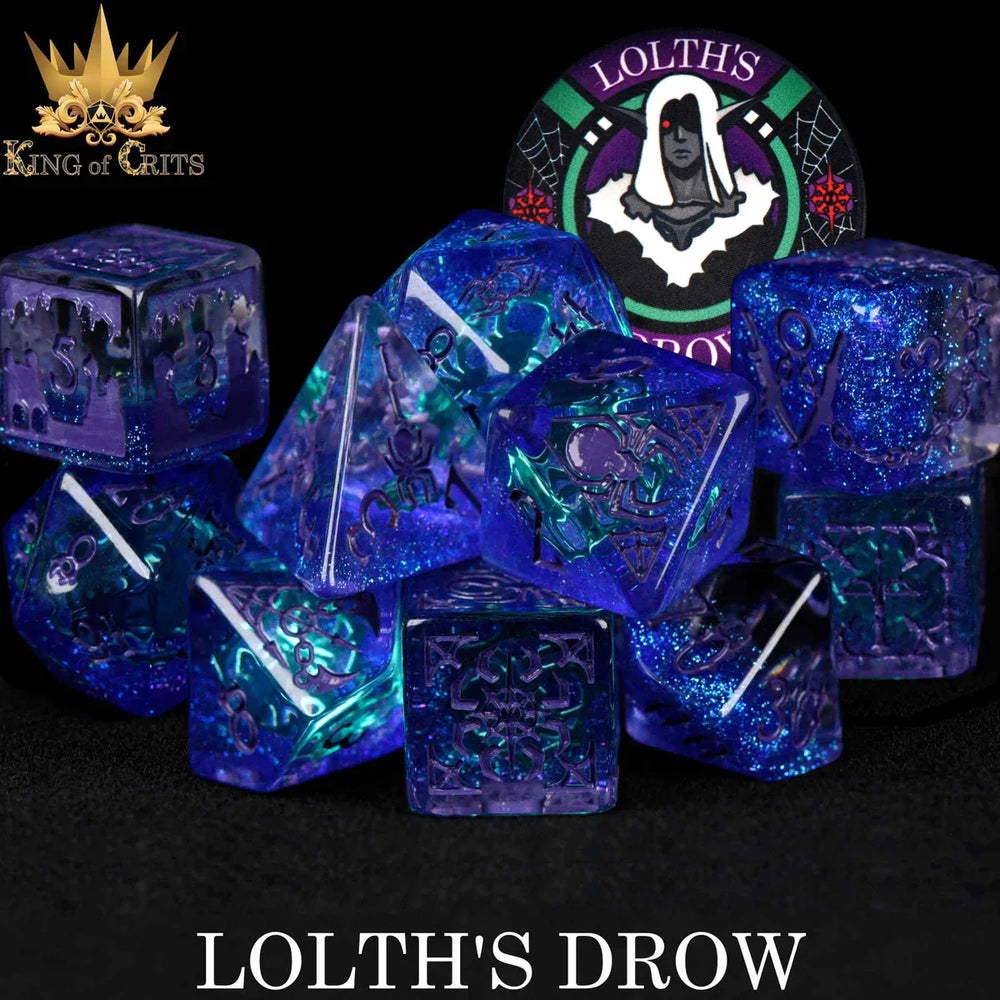 Lolth's Drow - 11 Dice Set (Online Order Only)