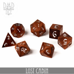 Lost Cabin Wood Dice Set (Gift Box) (Online Order Only)