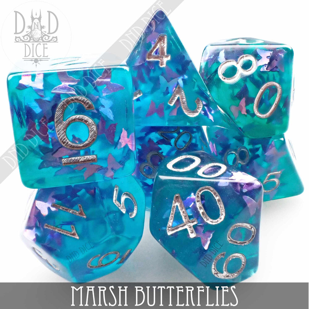 Marsh Butterflies Dice Set (Online Order Only)
