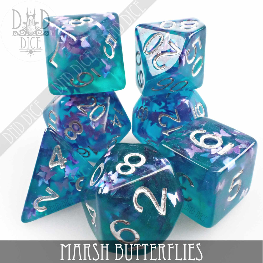 Marsh Butterflies Dice Set (Online Order Only)