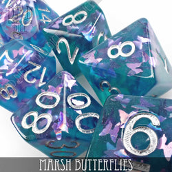 Marsh Butterflies Dice Set (Online Order Only)