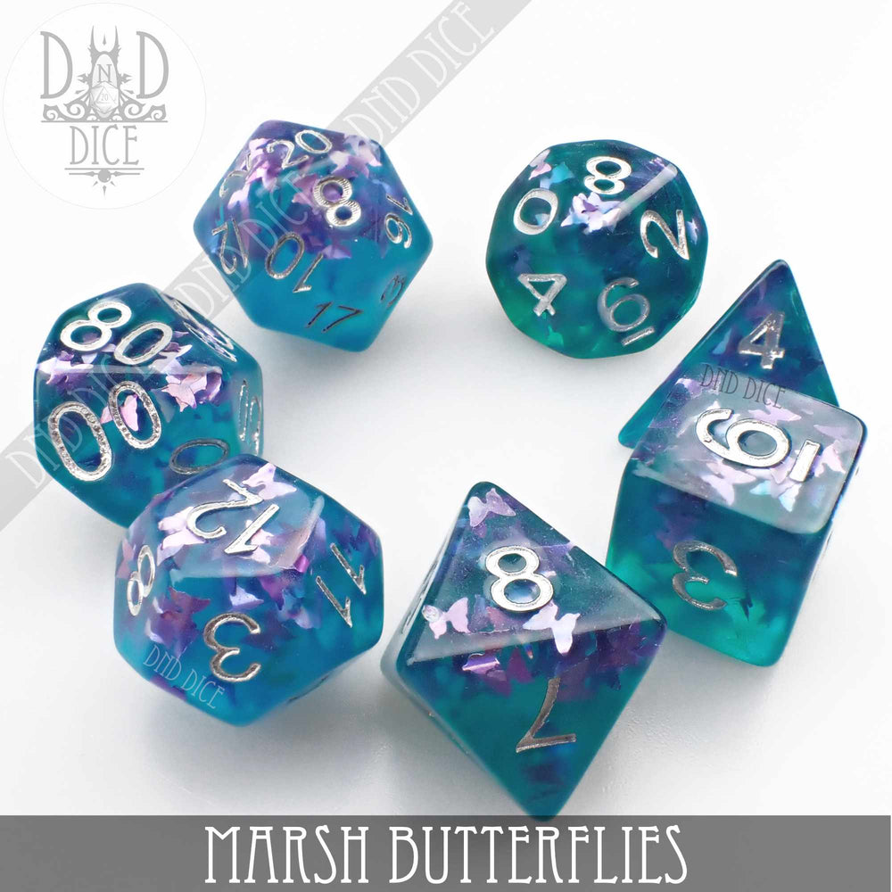 Marsh Butterflies Dice Set (Online Order Only)