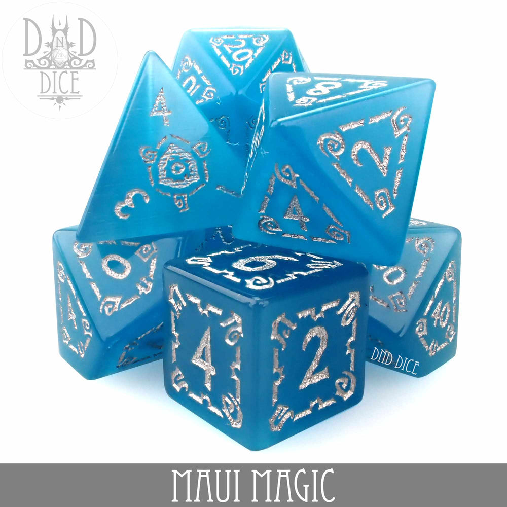 Maui Magic Cat's Eye Dice Set (Gift Box) (Online Order Only)