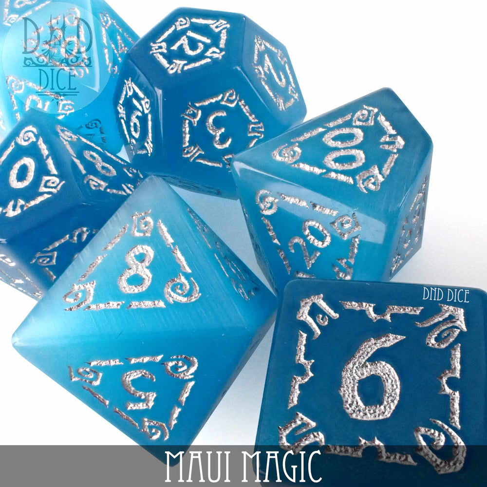 Maui Magic Cat's Eye Dice Set (Gift Box) (Online Order Only)