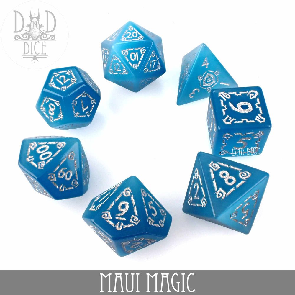 Maui Magic Cat's Eye Dice Set (Gift Box) (Online Order Only)