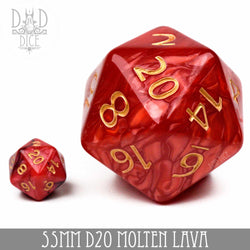 55mm D20 - Molten Lava (Online Order Only)