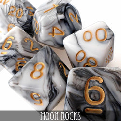 Moon Rocks 7 or 11 Dice Set (Online Order Only)