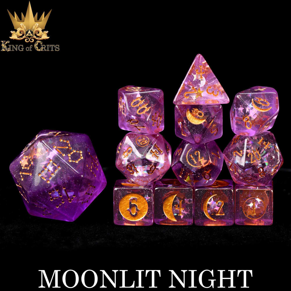 Moonlit Night 12 Dice Set (Online Order Only)