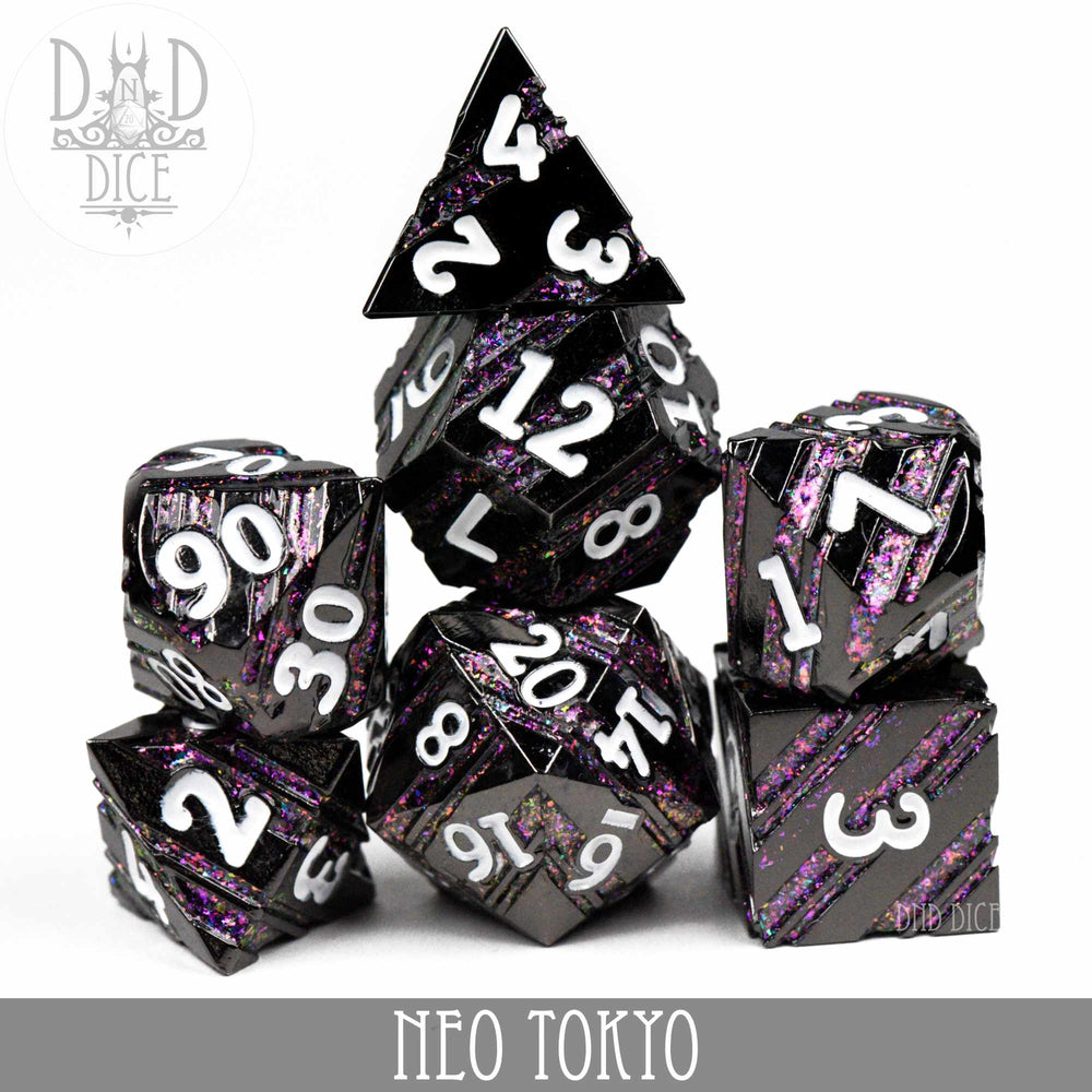 Neo Tokyo Metal Dice Set (Online Order Only)