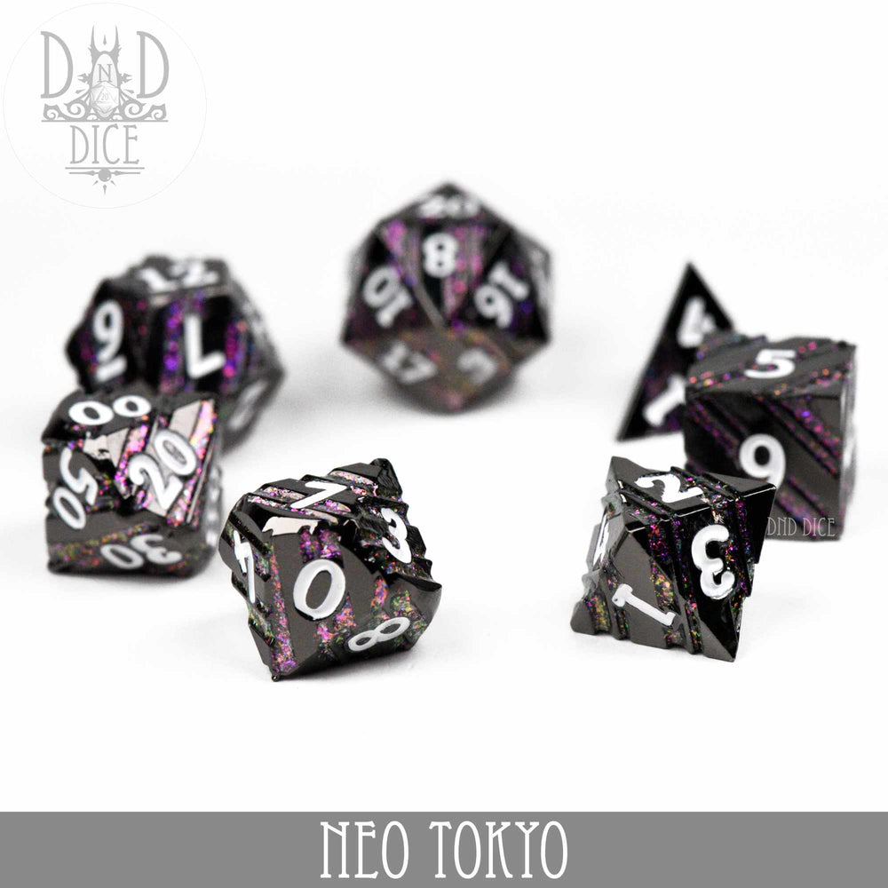 Neo Tokyo Metal Dice Set (Online Order Only)