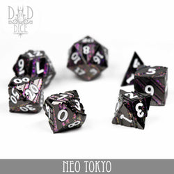 Neo Tokyo Metal Dice Set (Online Order Only)
