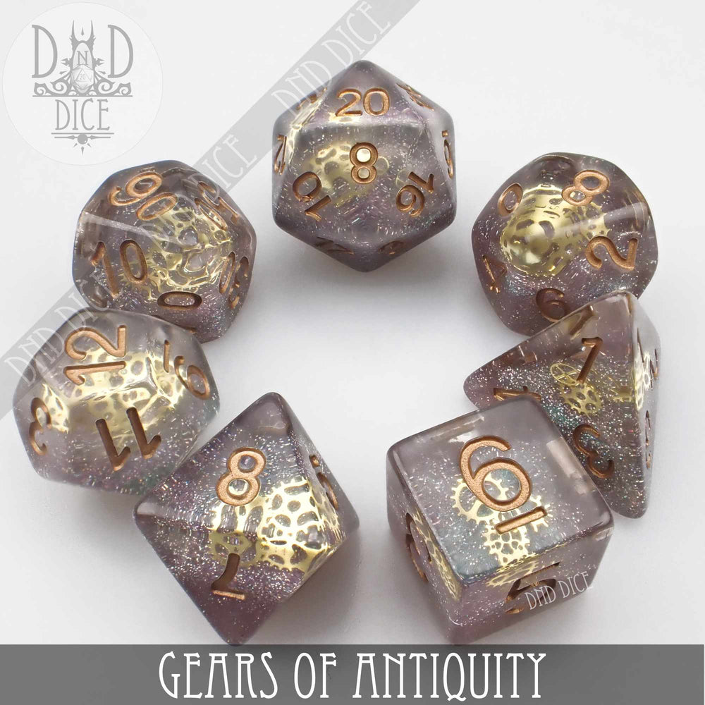 Gears of Antiquity Dice Set (Online Order Only)