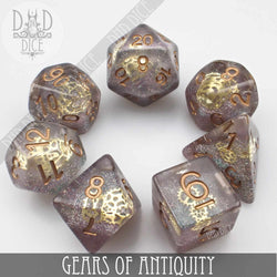 Gears of Antiquity Dice Set (Online Order Only)