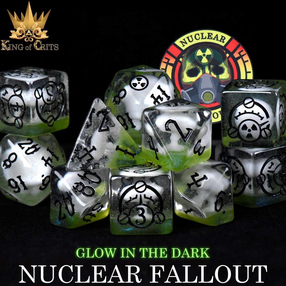 Nuclear Fallout 11 Dice Set (Glow) (Online Order Only)