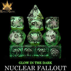 Nuclear Fallout 11 Dice Set (Glow) (Online Order Only)
