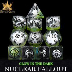 Nuclear Fallout 11 Dice Set (Glow) (Online Order Only)