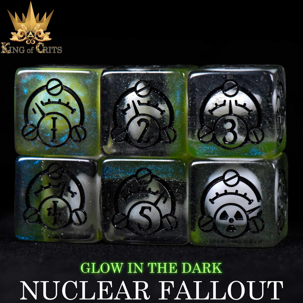 Nuclear Fallout 11 Dice Set (Glow) (Online Order Only)