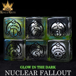 Nuclear Fallout 11 Dice Set (Glow) (Online Order Only)