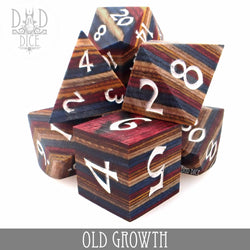 Old Growth Wood Dice Set (Gift Box) (Online Order Only)