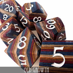 Old Growth Wood Dice Set (Gift Box) (Online Order Only)