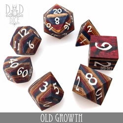 Old Growth Wood Dice Set (Gift Box) (Online Order Only)