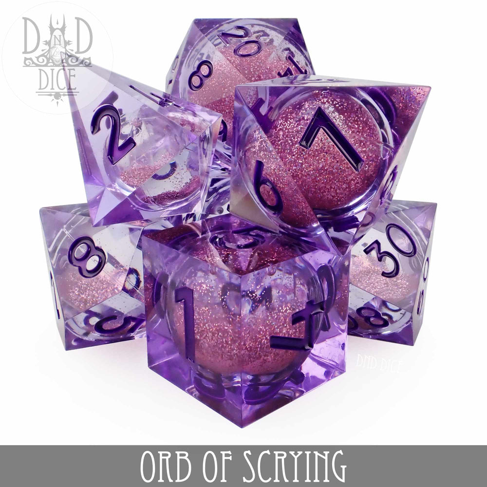 Orb of Scrying Liquid Core Dice Set (Online Order Only)