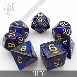Pluto Galaxy Dice Set (Online Order Only)