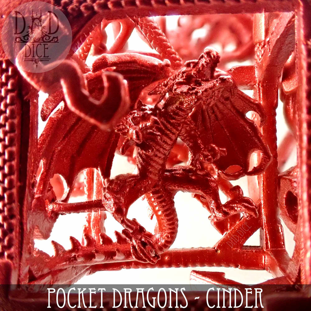 Pocket Dragons Cinder - Metal Dice Set (Gift Box) (Online Order Only)