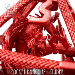 Pocket Dragons Cinder - Metal Dice Set (Gift Box) (Online Order Only)