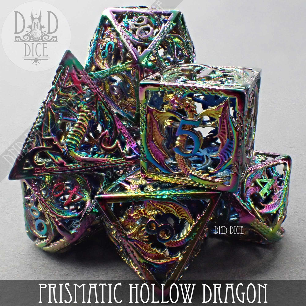 Prismatic Dragon Metal Dice Set (Gift Box) (Online Order Only)