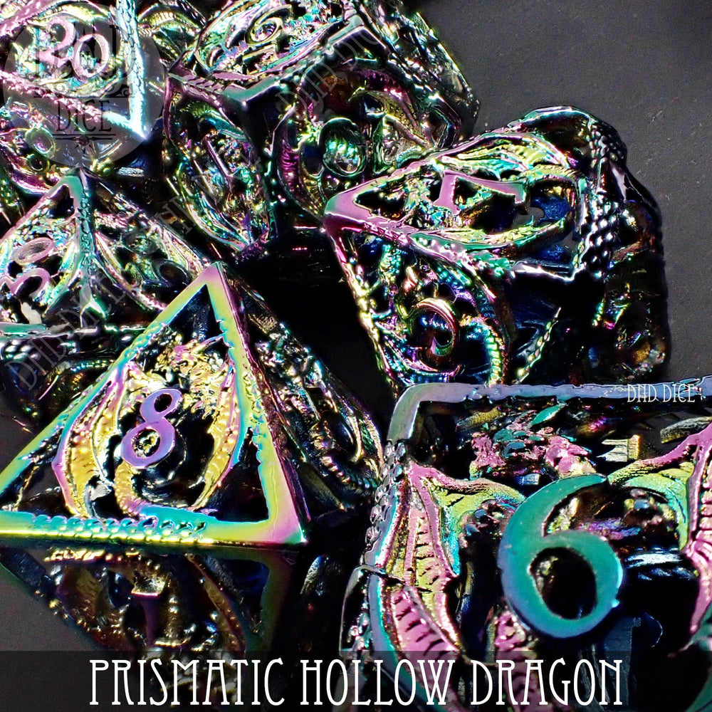 Prismatic Dragon Metal Dice Set (Gift Box) (Online Order Only)