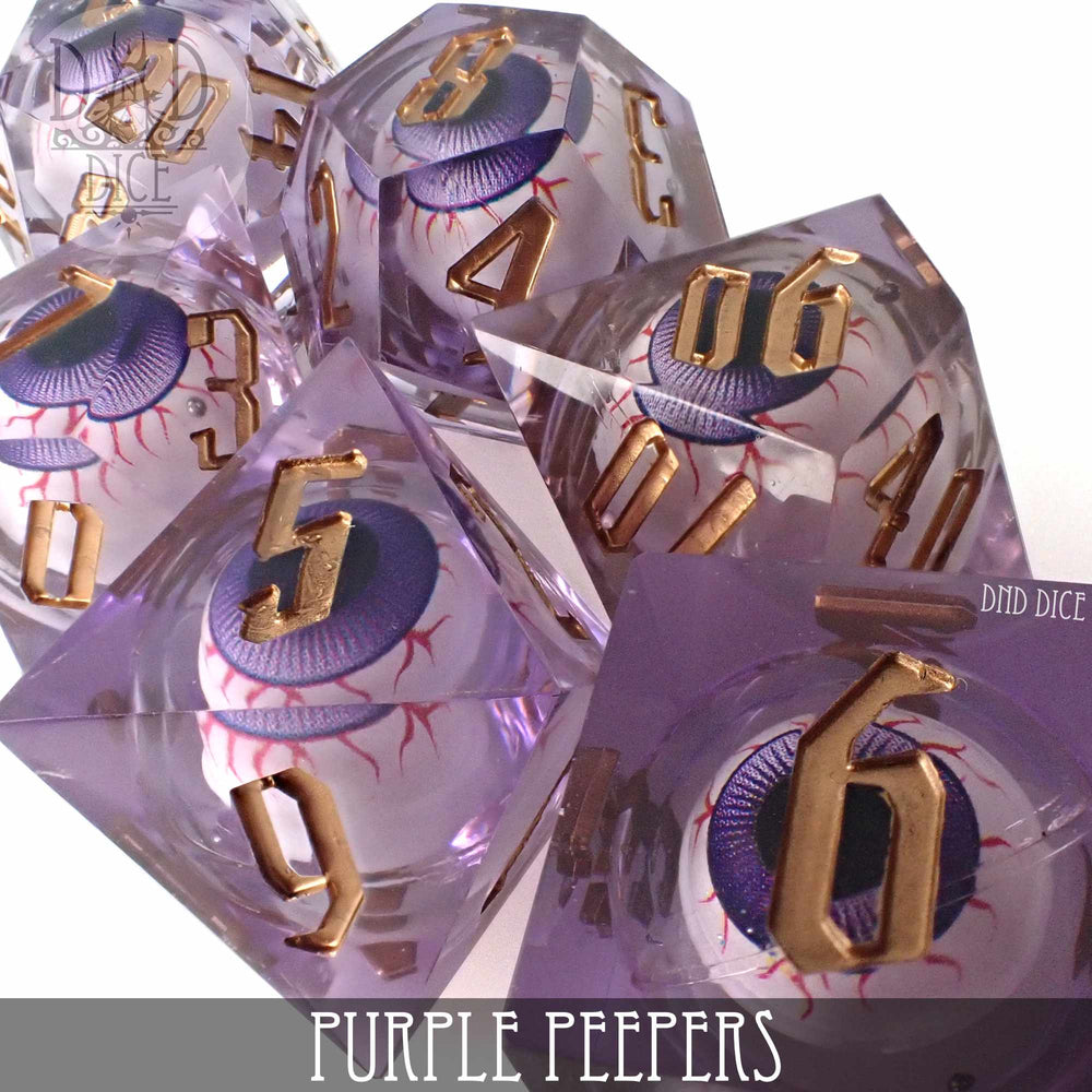 Purple Peepers Liquid Core Dice Set (Online Order Only)
