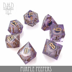 Purple Peepers Liquid Core Dice Set (Online Order Only)