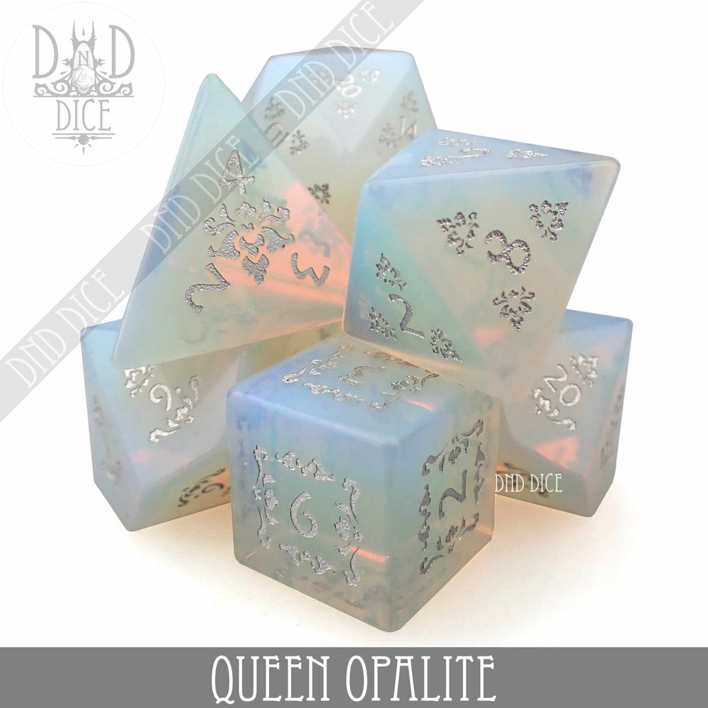 Queen Opalite Dice Set (Gift Box) (Online Order Only)
